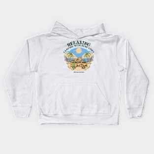 Relaxing Camping Kids Hoodie